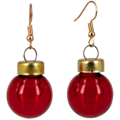Christmas ball earrings small