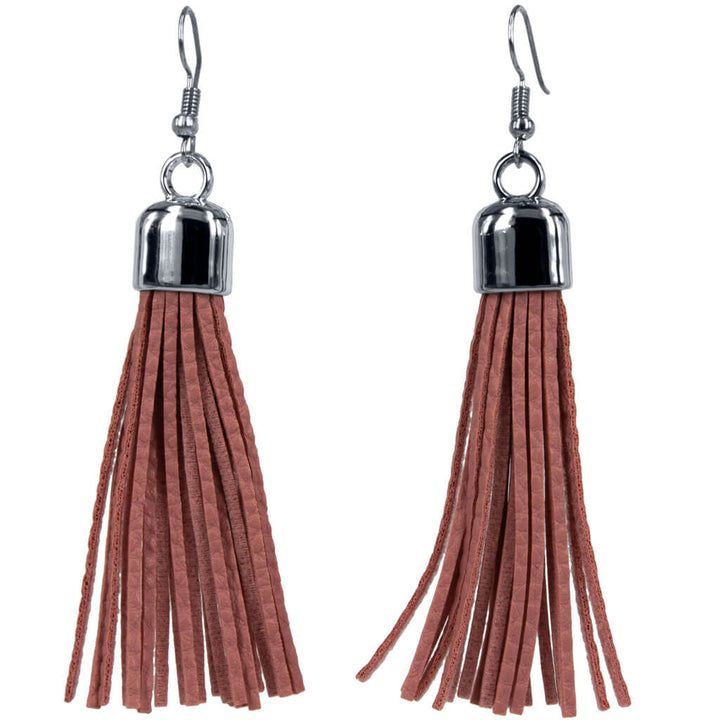 Hanging tassel earrings