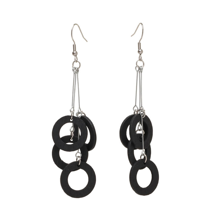 Dangling rings earring - Made in Finland (Steel 316L)