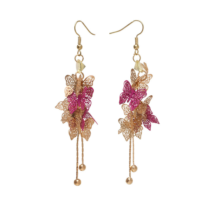 Hanging butterflies earrings