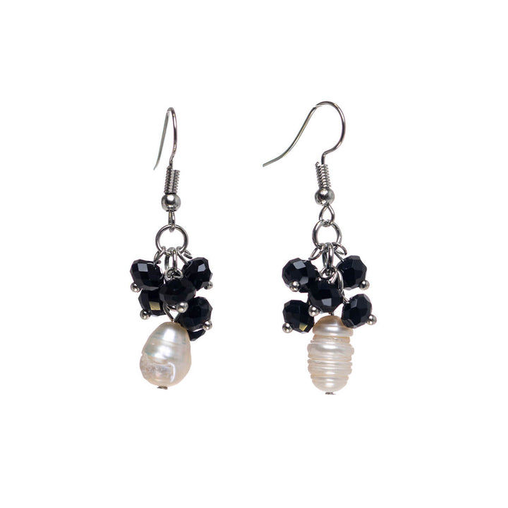 Pearl cluster earrings