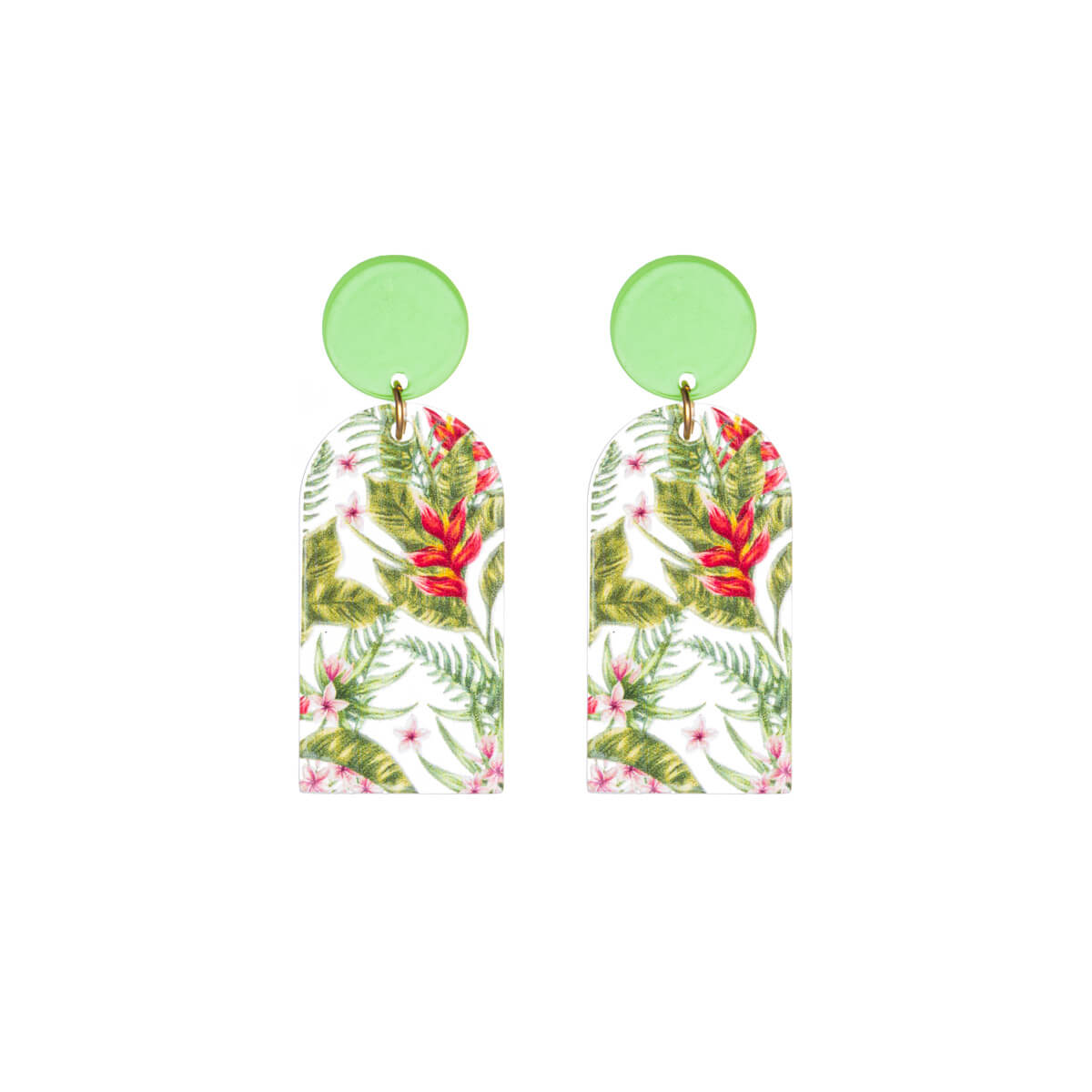 Flower garden earrings