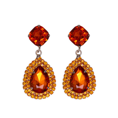 Rhinestone festive earrings rhinestone drops