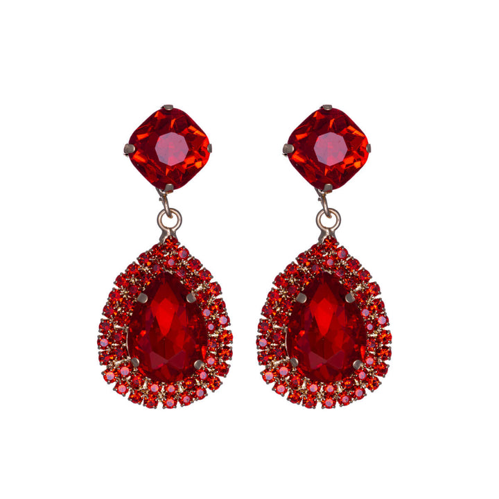 Rhinestone festive earrings rhinestone drops