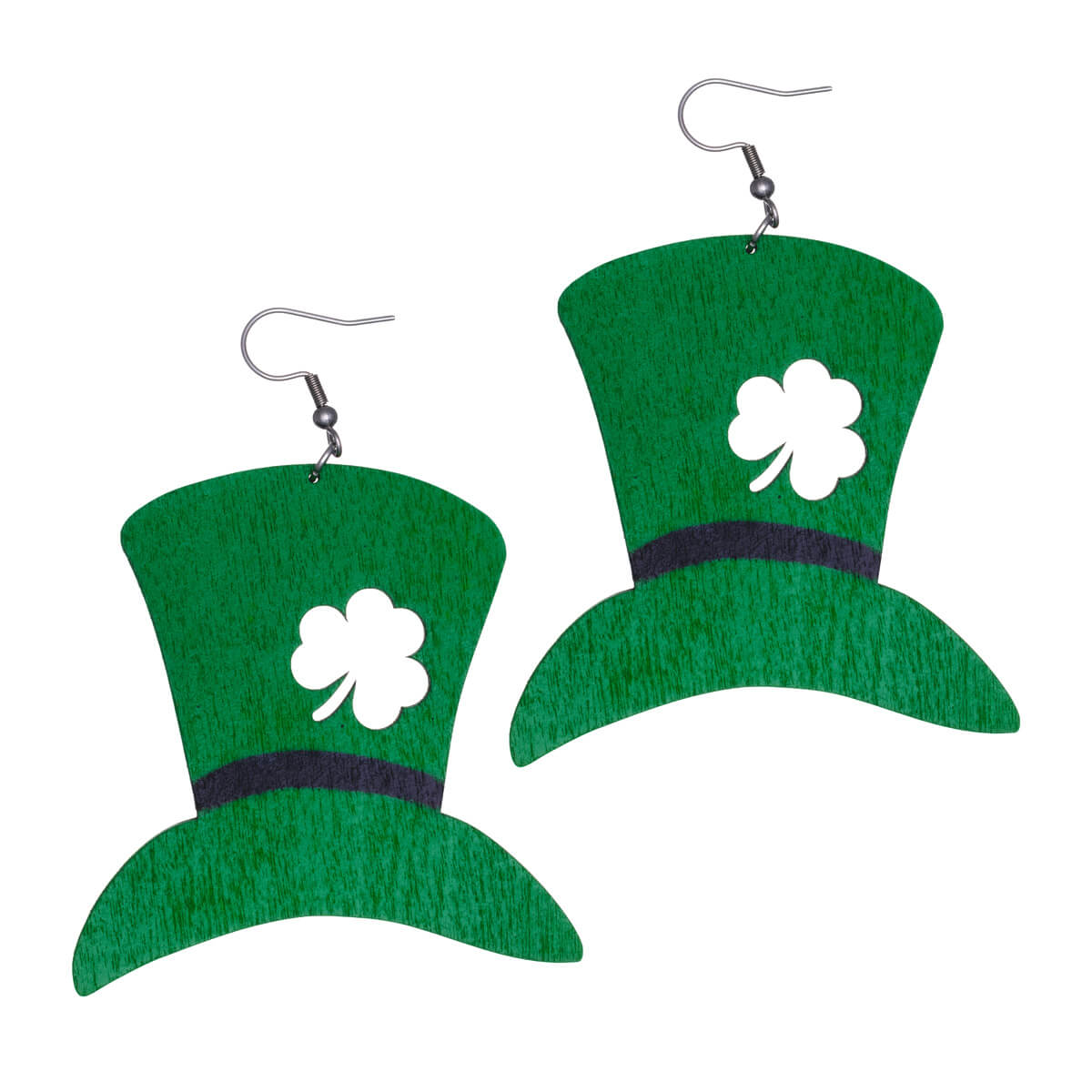 Hattörhänge St Patrick's day smycke (Stål 316L)
