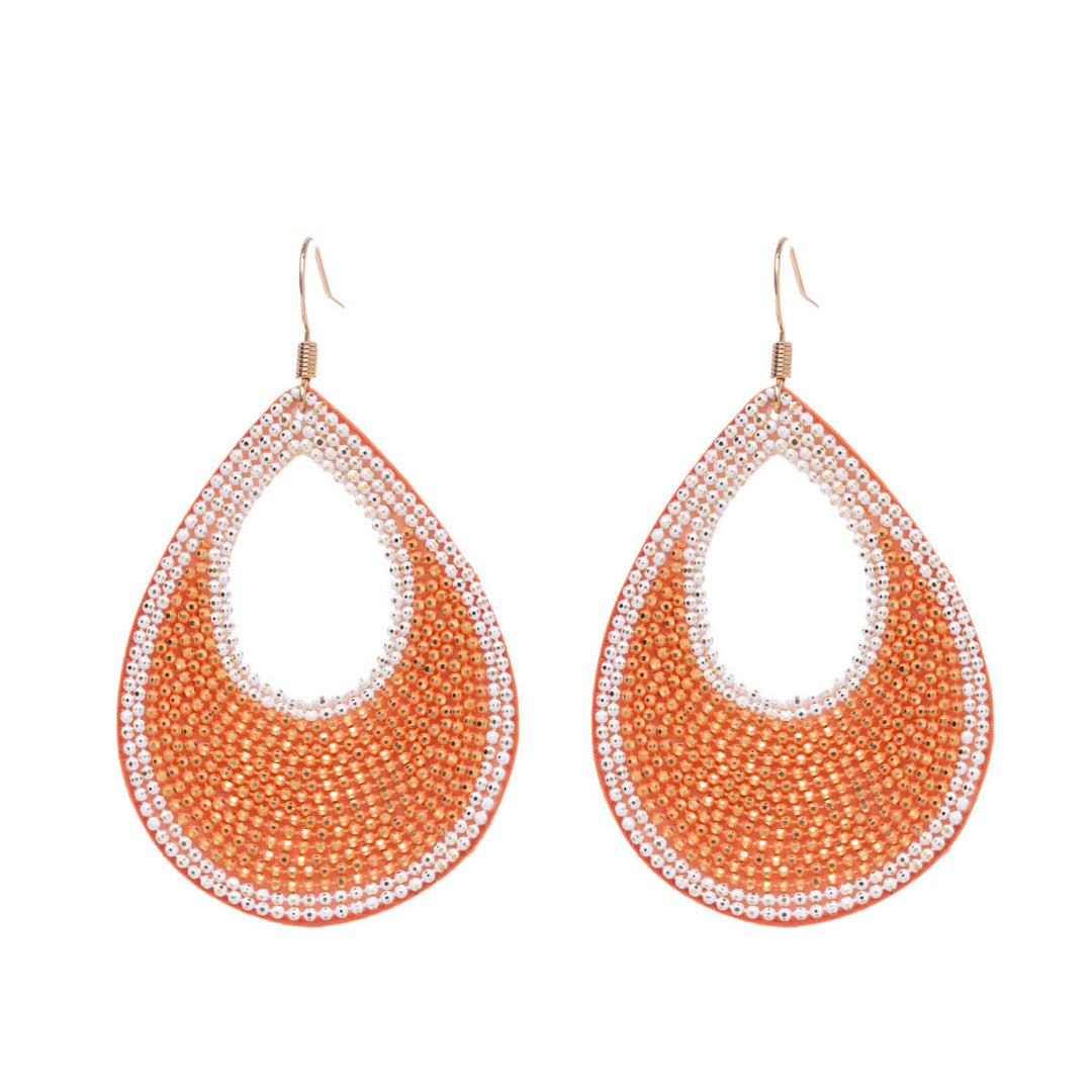 Hanging teardrop earrings