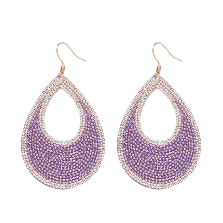 Hanging teardrop earrings