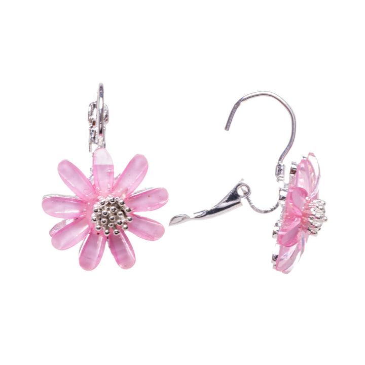 Hanging flower earring with hook