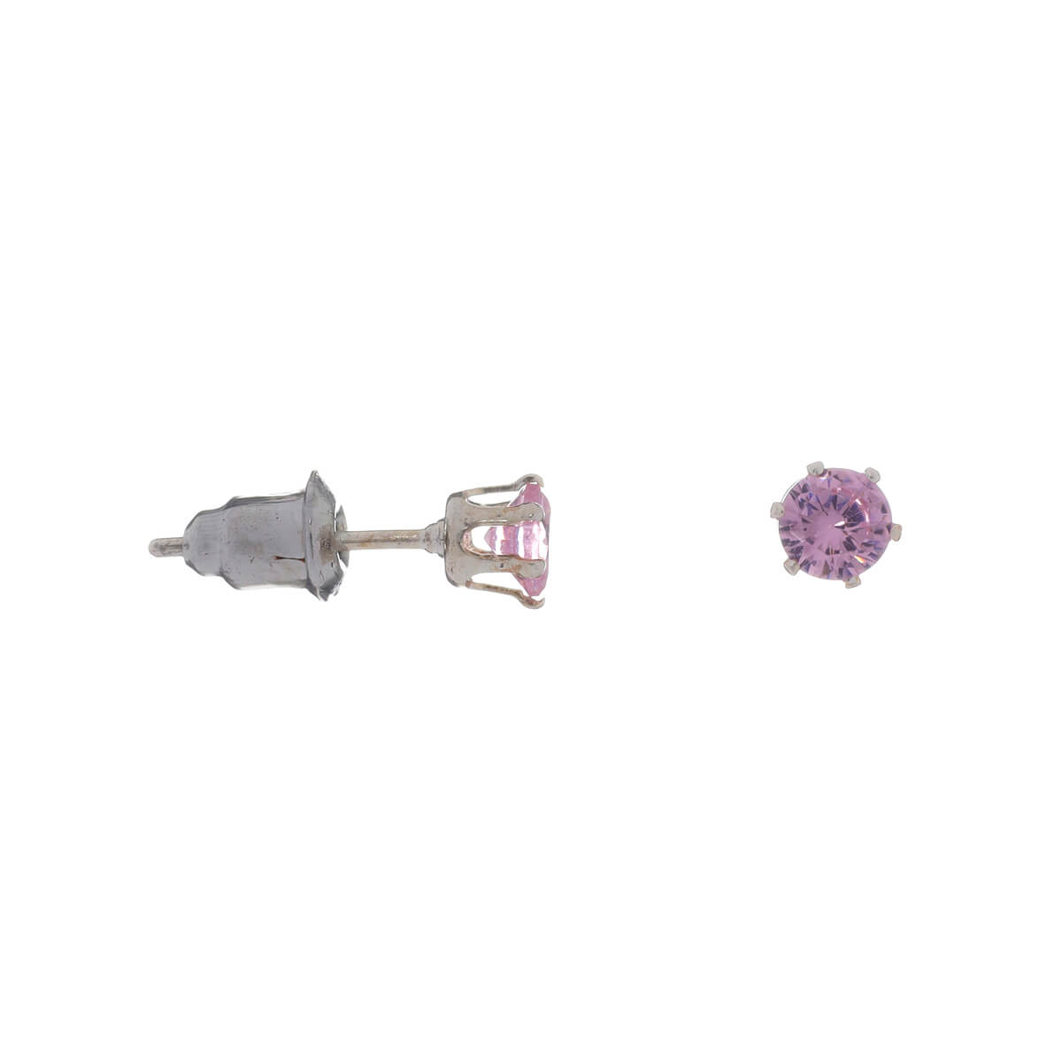 Glass stone earrings 4mm