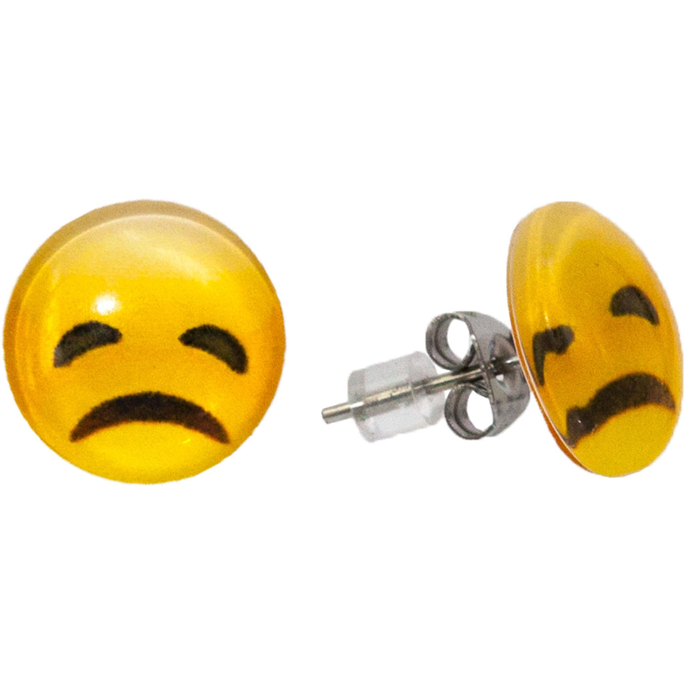 Emoji besvikna örhängen 1,2 cm
