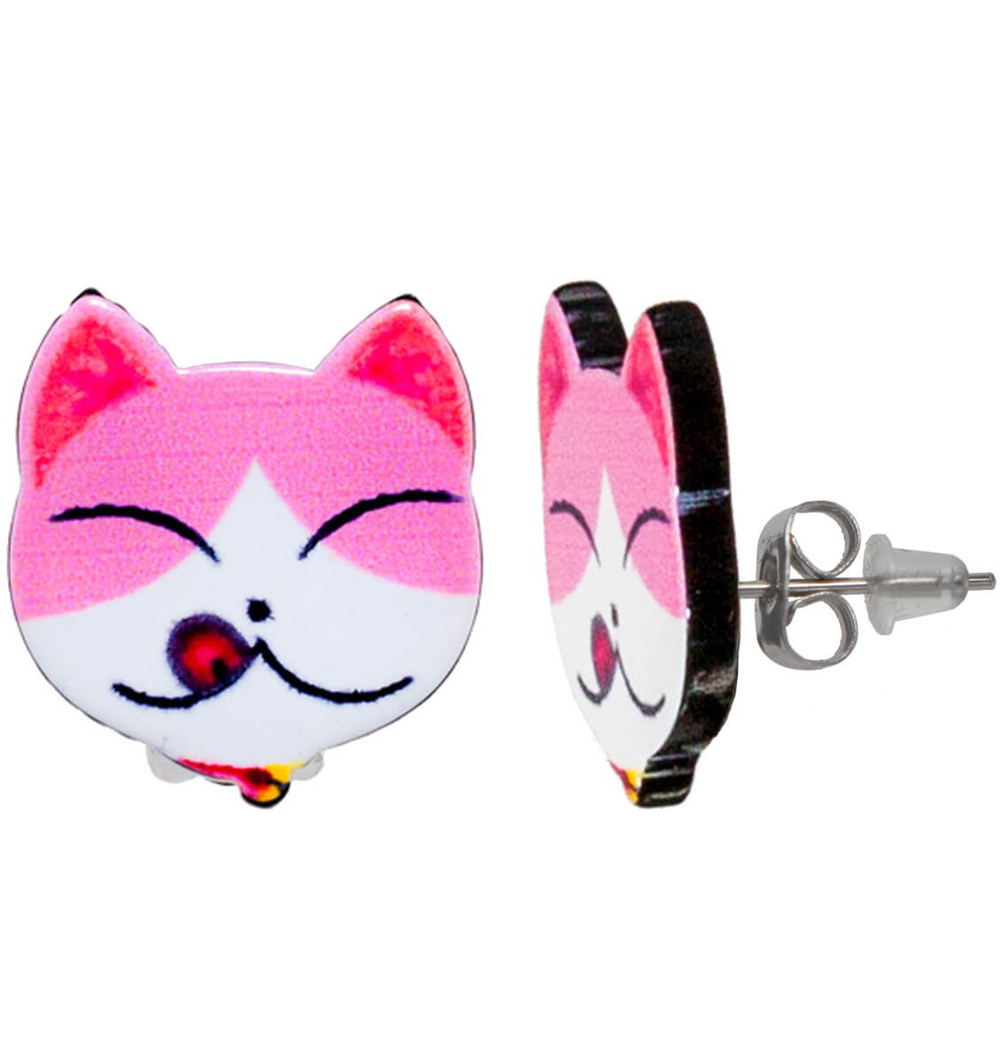 Kids' cat earrings