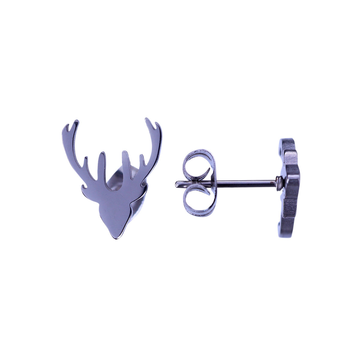 Deer earrings (steel 316L)