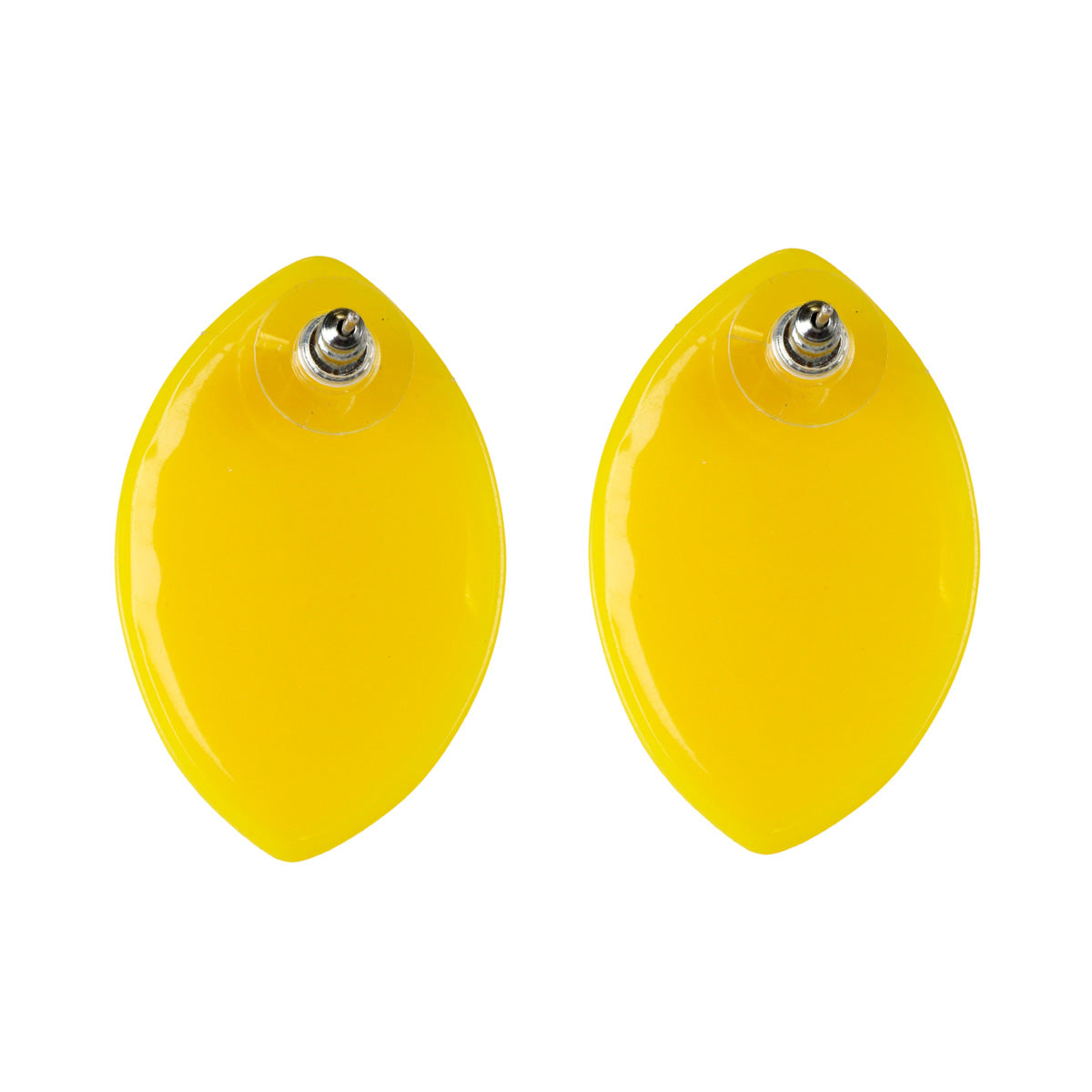 Big plastic earrings (steel)
