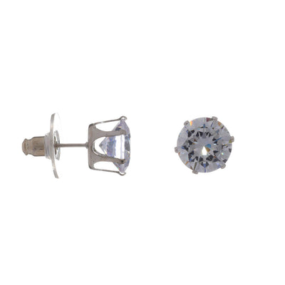 Glass stone earrings 10mm