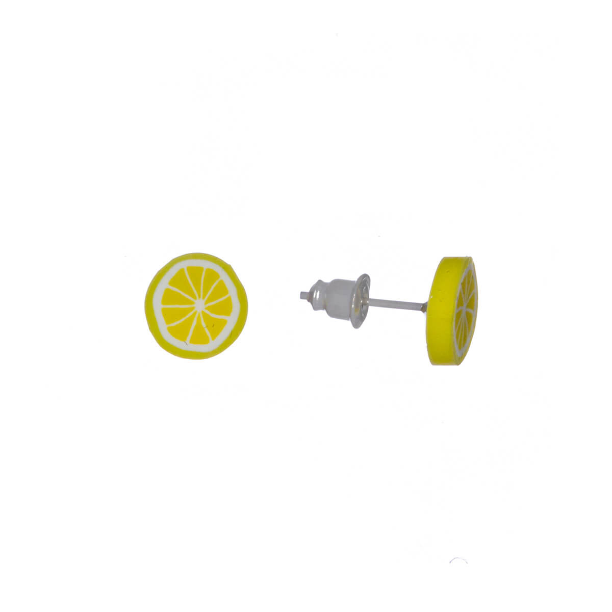 Lemon fruit earrings