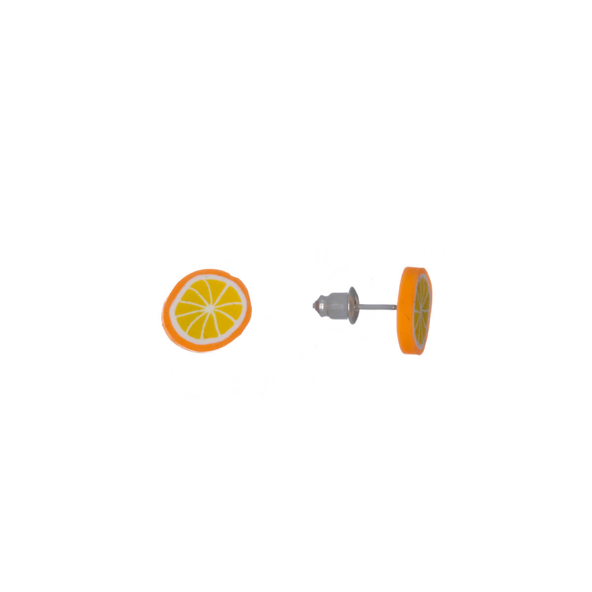 Orange fruktörhängen