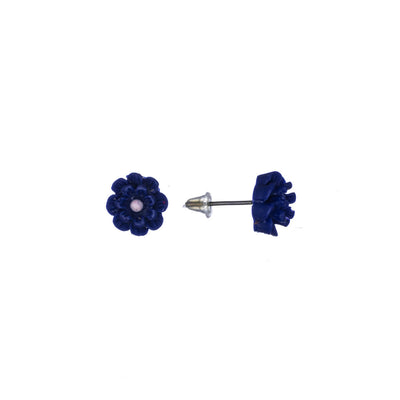 Slender flower earrings