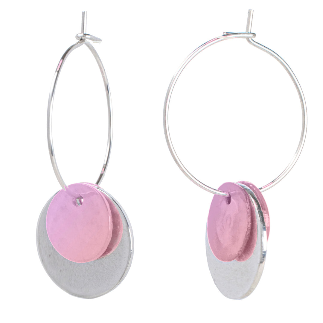 Ring earring shell pendant (steel 316L)