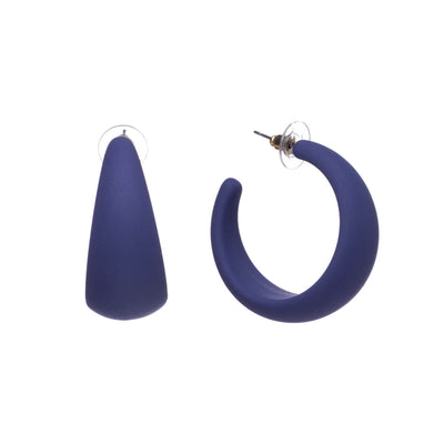 Plastic rings earrings 3,8cm