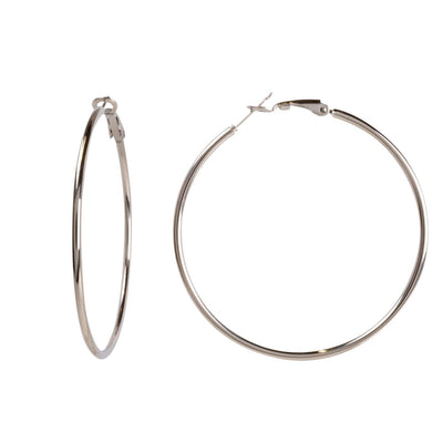 Steel earrings 5cm 2mm