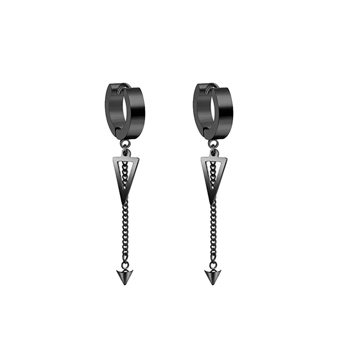 Spike hängeörhängen kedjeörhängen (Stål 316L)