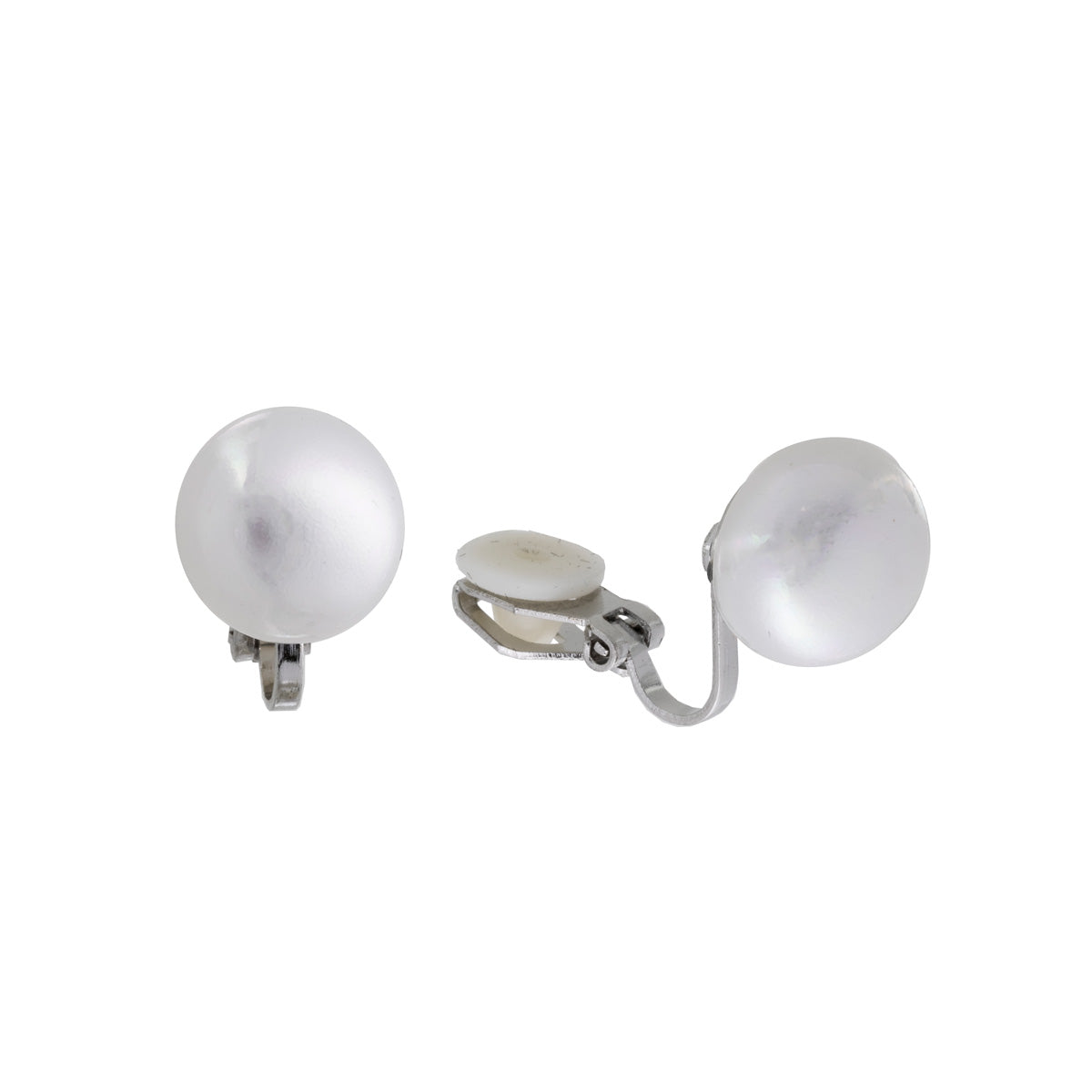 Pearl clip earrings 12mm