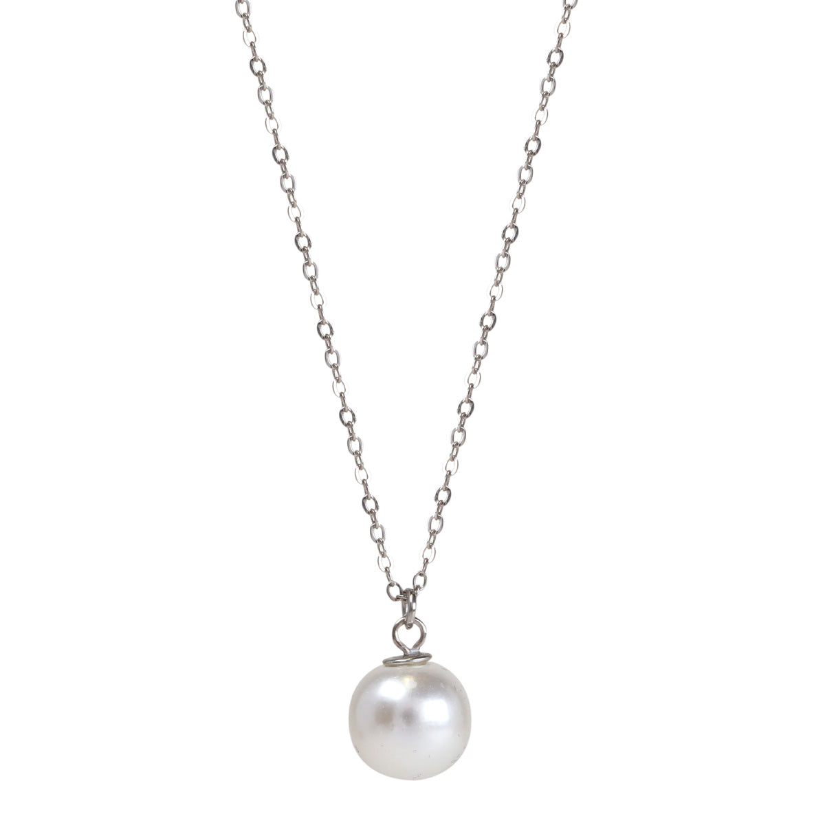 Pearl Ripus Steel Necklace 39cm