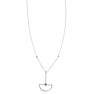 Helmi Pendant Necklace 58cm (stål)