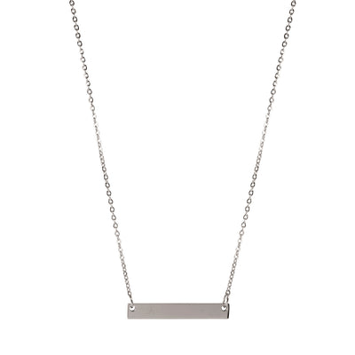 Steel bar necklace 55cm (steel)
