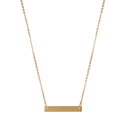 Steel bar necklace 55cm (steel)