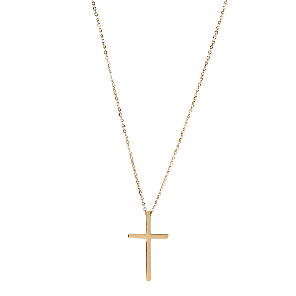 Steel cross necklace 50cm (steel 316L)