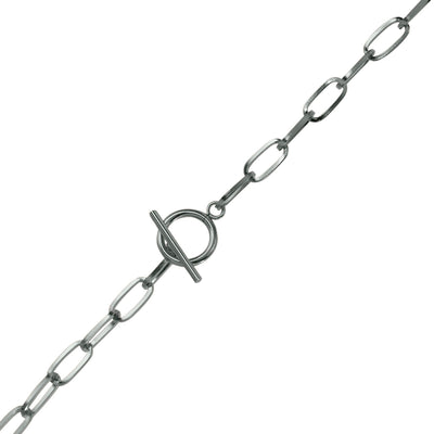 Kabelkedjan halsband (stål) 51 cm