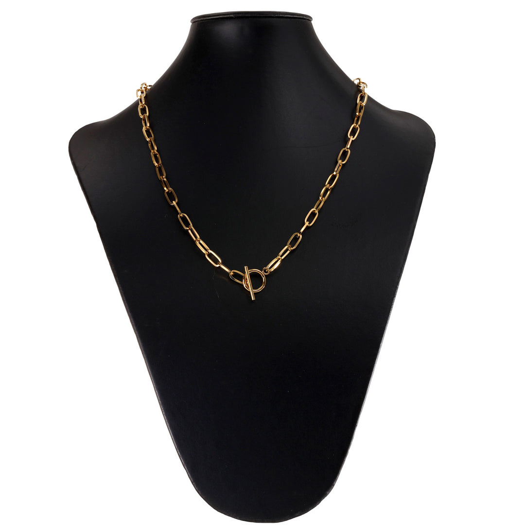 Cable chain necklace (steel) 51cm