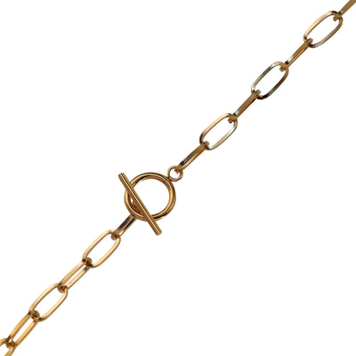 Kabelkedjan halsband (stål) 51 cm