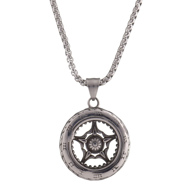 Round pendant necklace 60cm (steel 316L)