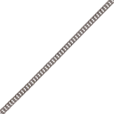 Tät rustningskedja stålhalsband 55 cm