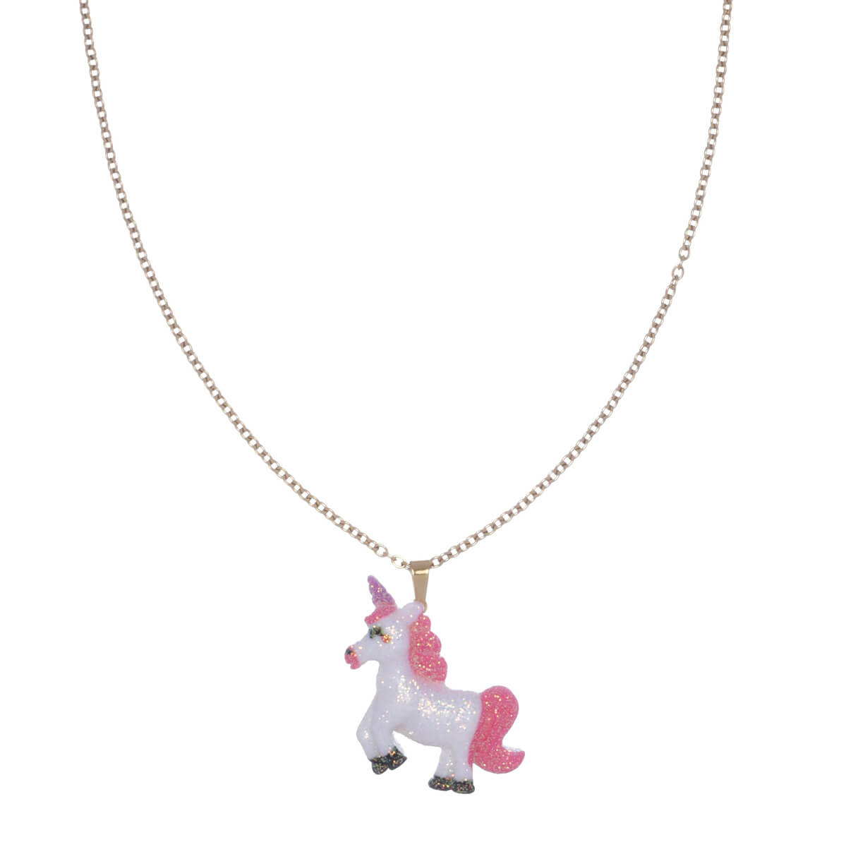 Unicorn necklace (gold plated steel 316L)