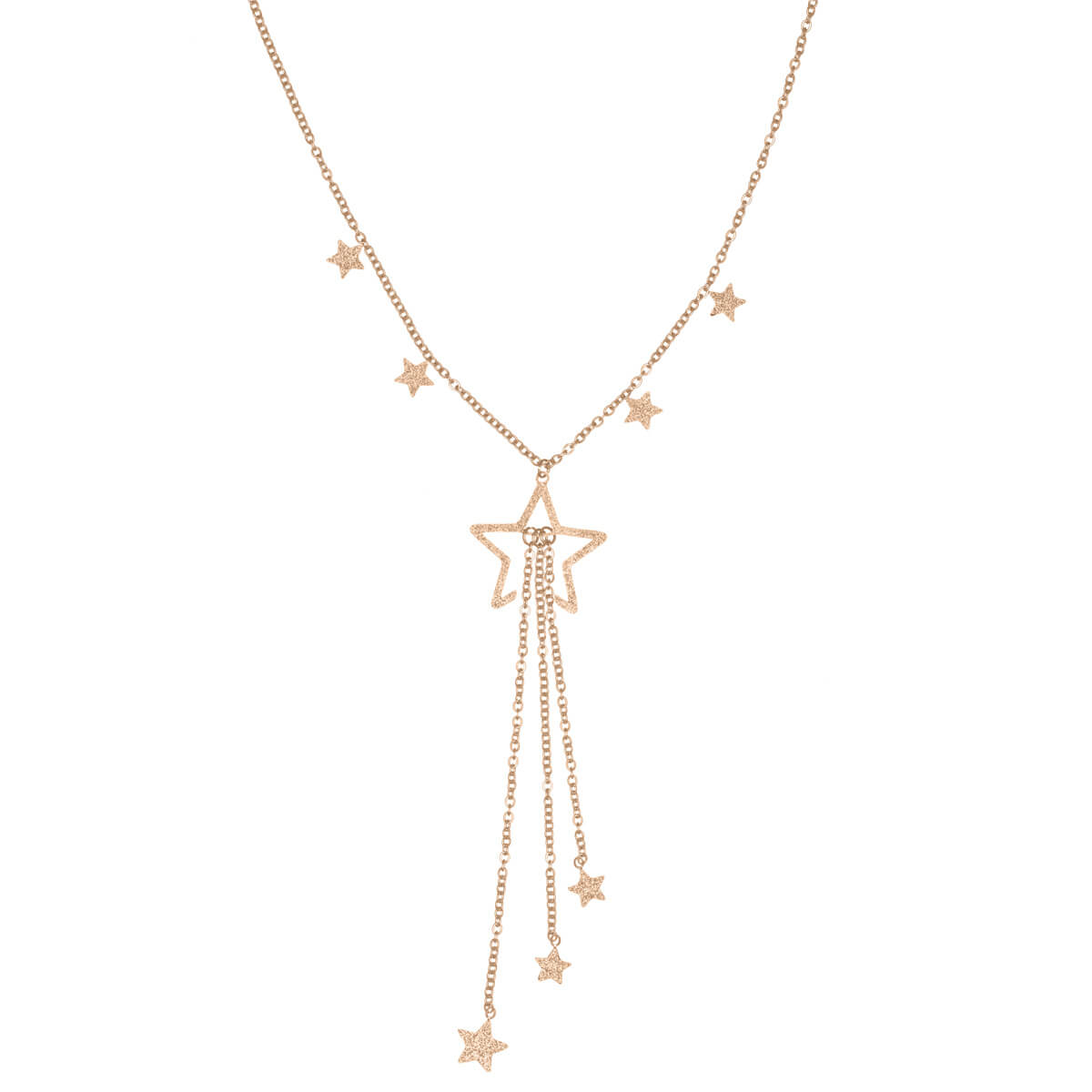 Star pendant necklace 43cm +5cm (steel 316L)