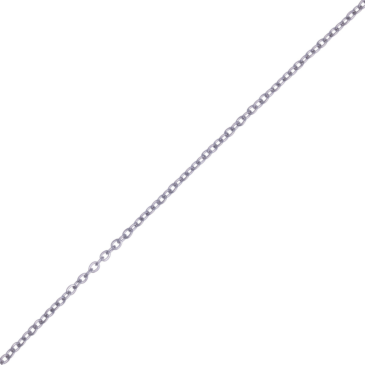 Halsband i tunt stål 45cm +5cm (Stål 316L)