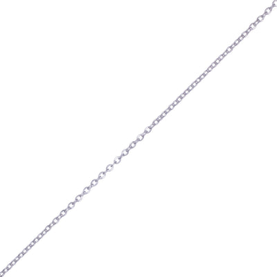 Halsband i tunt stål 45cm +5cm (Stål 316L)