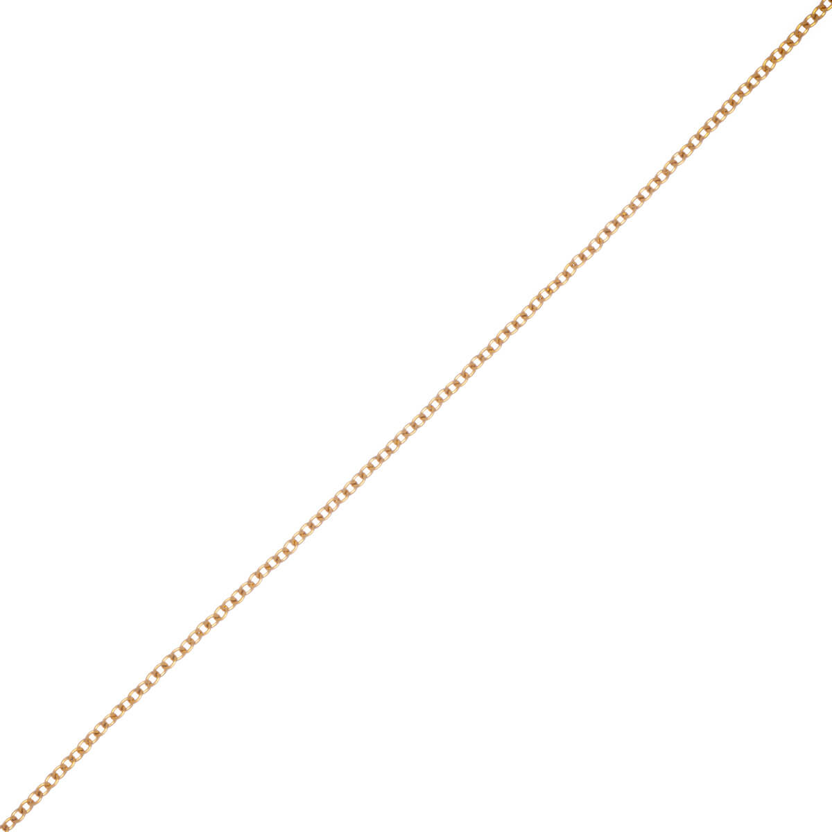 Tunt guldpläterat halsband 1,6mm 60cm (Stål 316L)