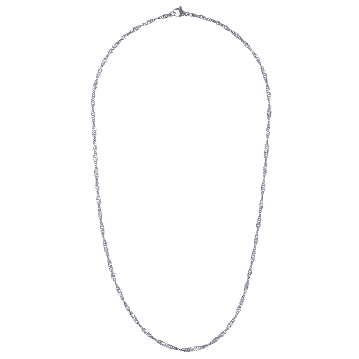 Singapore necklace 2,2mm 50cm (steel 316L)