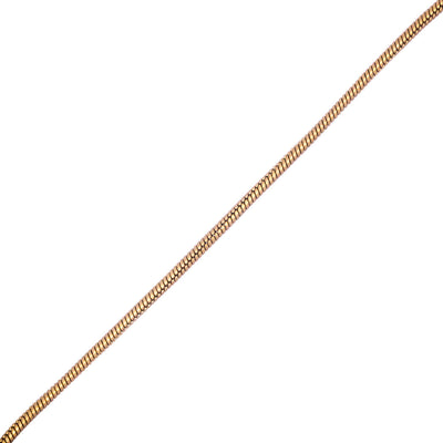 Tunn guldgyllene ormhalsband 50 cm (stål 316L)