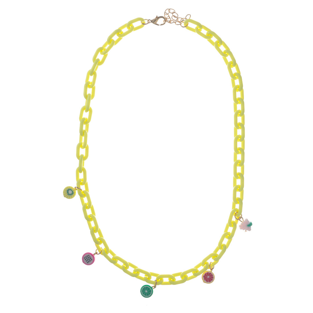 Colorful cable chain necklace 51cm