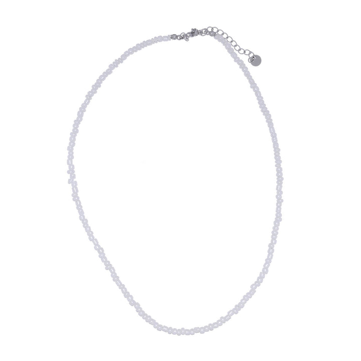 Thin neck beads necklace 40cm +5cm (Steel 316L)