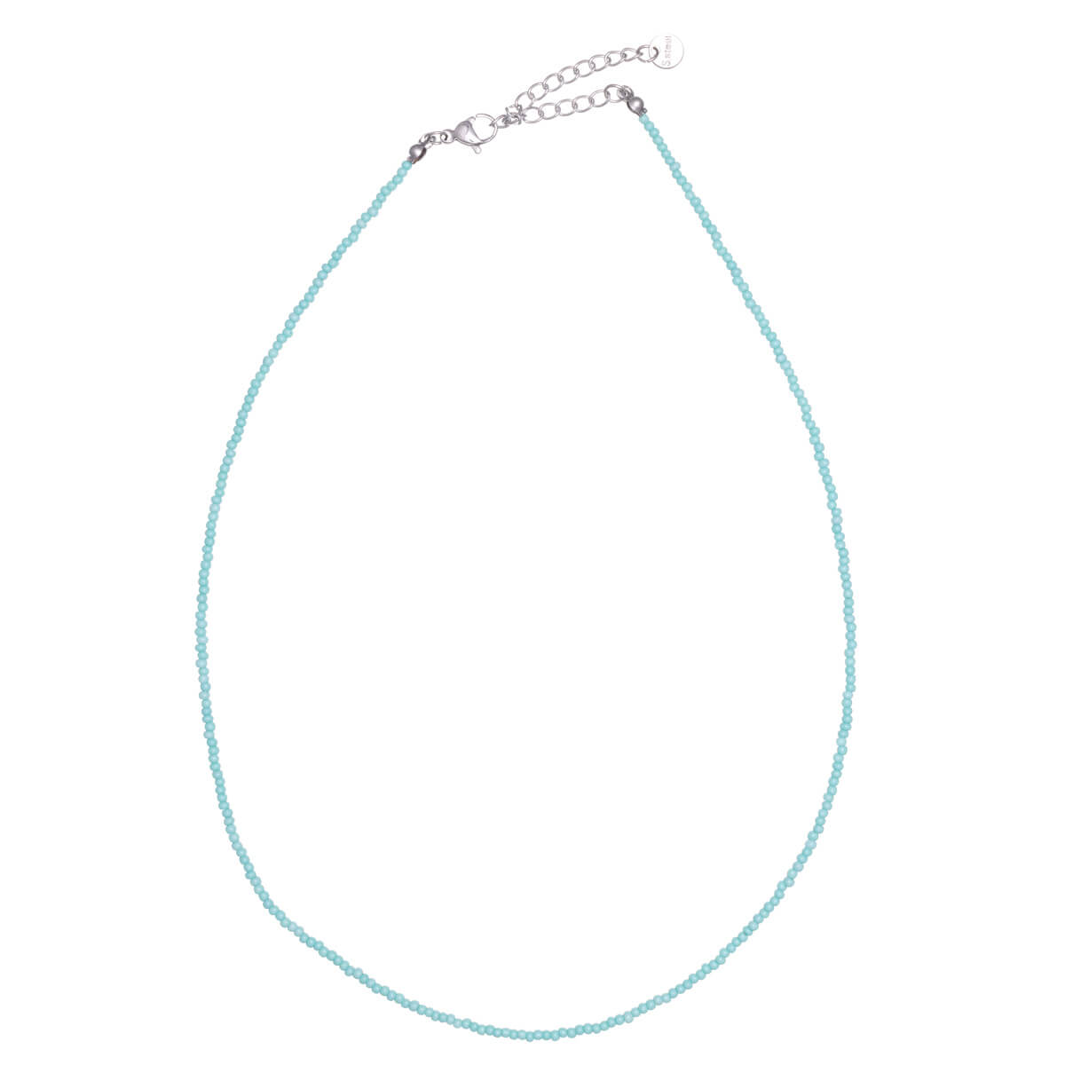 Thin neck beads necklace 40cm +5cm (Steel 316L)