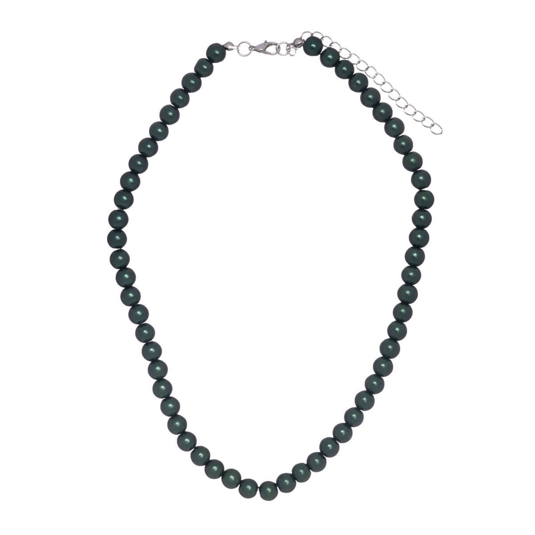 Pärlhalsband halsband med pärlor 8mm 43cm