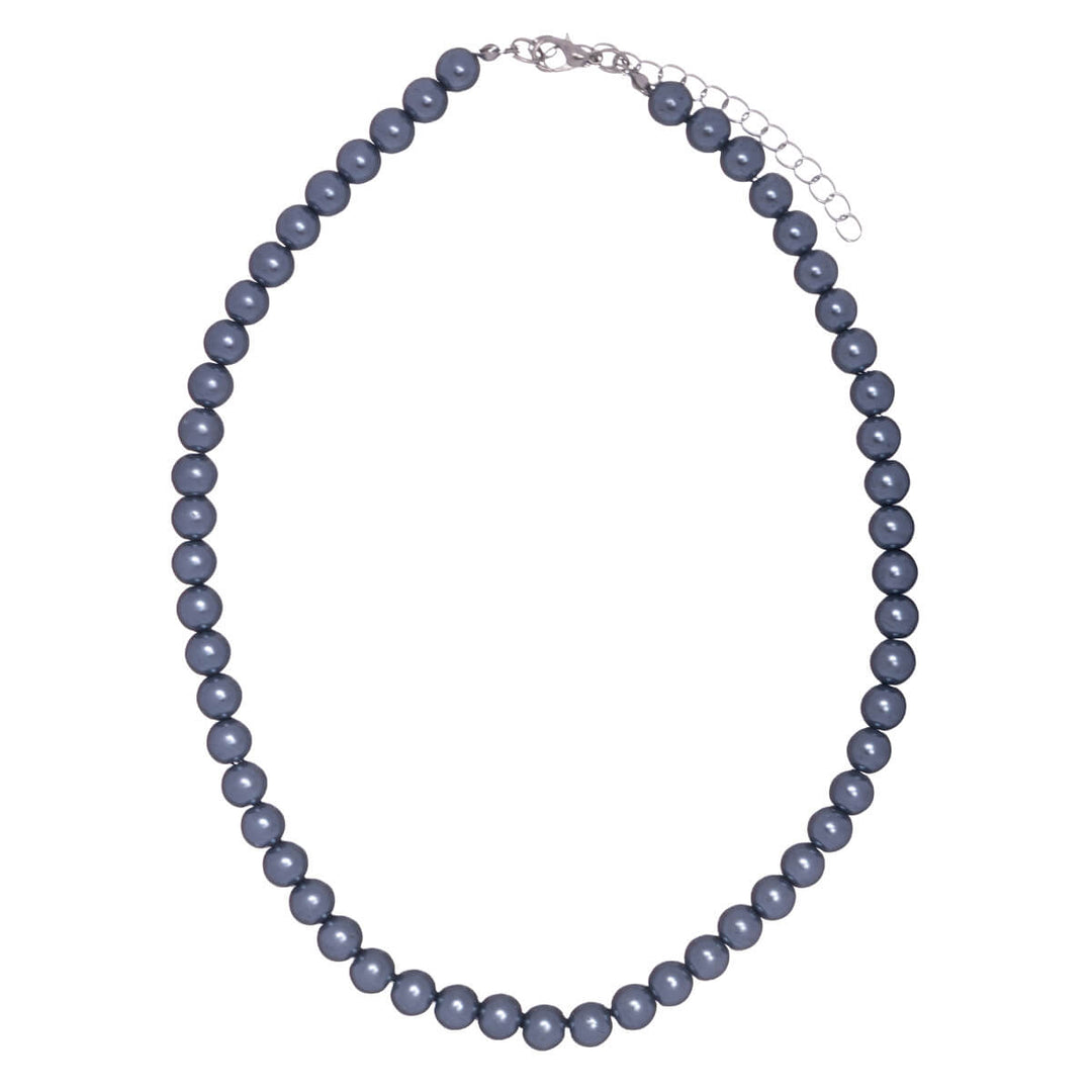 Pärlhalsband halsband med pärlor 8mm 43cm