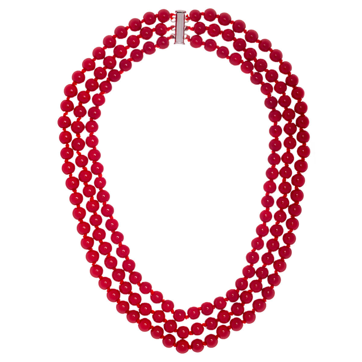 3 row bead necklace necklace neck beads 45-62cm
