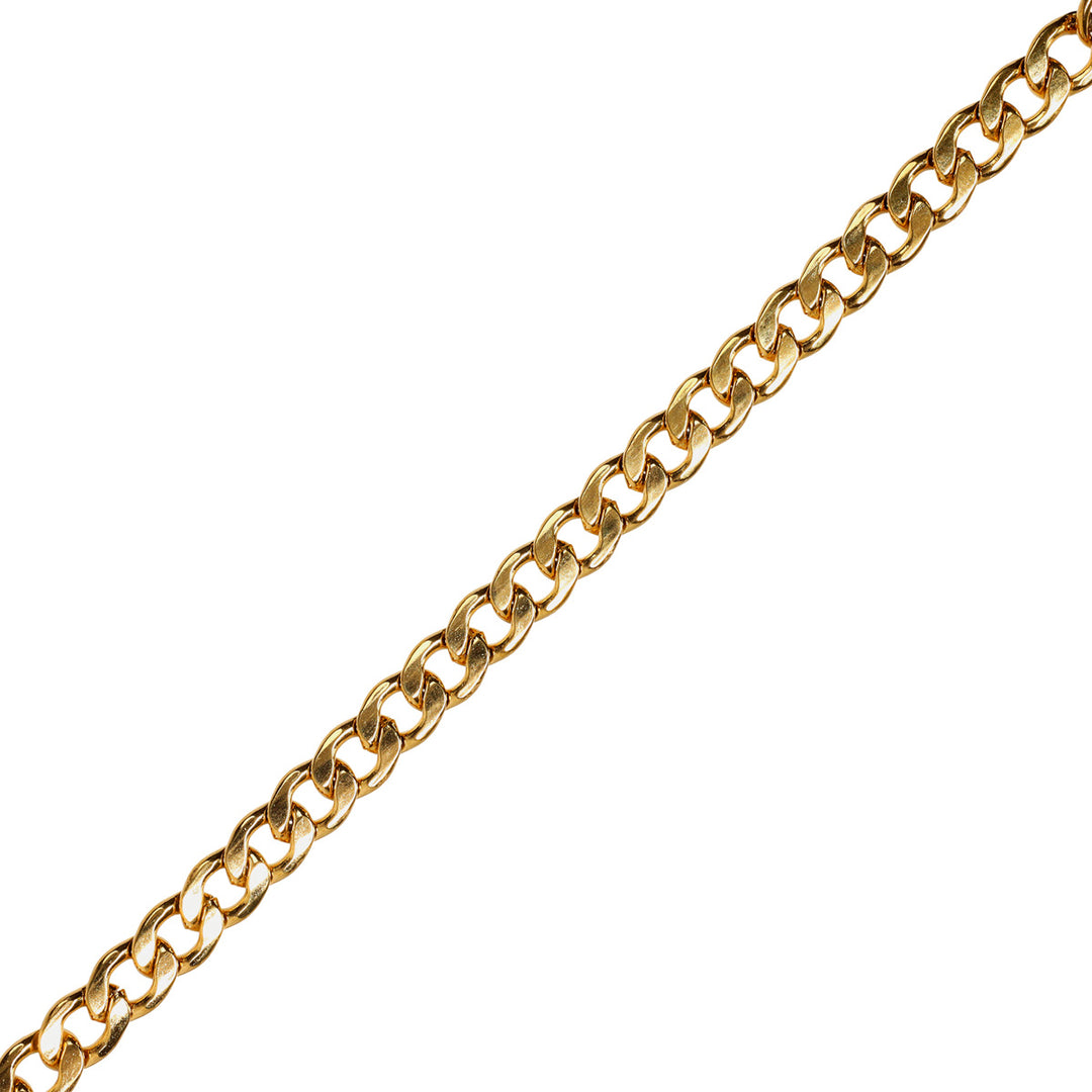 Flat steel armoured chain necklace 55cm (Steel 316L)